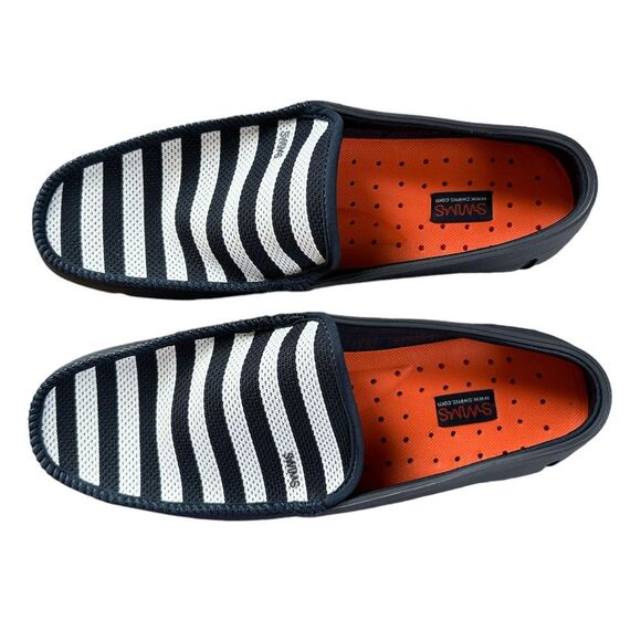 Swims Striped Venetian Loafers Boat Shoe Water Moccasin Men’s Slip On - Picture 2 of 13